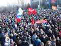 Мариуполь против ареста Павла Губарева киевской хунтой. 8 марта 2014г
