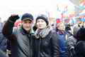 Шествие в Москве в поддержку русскоязычного населения Украины 2 марта 2014г. Они - не проойдут!
