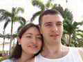Павел и Антонина Лях на океанском пляже Доминиканы
