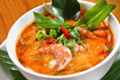 Тайский суп Том Ям с морепродуктами