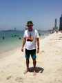 Павел Лях на пляже в Дубае (ОАЭ), июнь 2021г