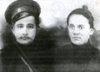 Один из первых казаков Кривой косы Василий Скляров с женой Марией