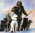 Рисунок к книге И . Винокурова "Пешком на полюс"