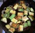 Нарезка кабачков кубиками для овощного рагу