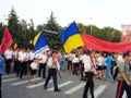 Прохождение  театрализованного шествия в центре города Новоазовска 10 августа 2013г