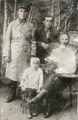 Слева - Курис Григорий Семенович, сидят Павел Курис и Галина Мефодиевна Курис. ст. Тацинская, 1935г